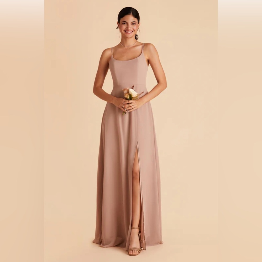 Birdy Grey Amy Chiffon Dress Taupe-Size Small No alterations NWT